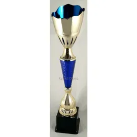 Кубок K782 C, Цвет: золото/синий, Высота кубка, см.: 48, Диаметр чаши, мм.: 120, фото 