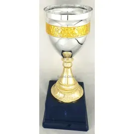 Кубок подарочный 5228, Цвет: золото/серебро, Высота кубка, см.: 30, Диаметр чаши, мм.: 120, фото 