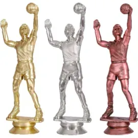 Фигурка F21/G волейбол, Цвет пластиковых статуэток: золото, Высота статуэтки, см.: 15, фото 