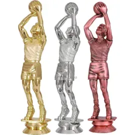 Фигурка F01/G баскетбол, Цвет пластиковых статуэток: золото, Высота статуэтки, см.: 17, фото 