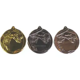 Медаль каратэ золото,серебро,бронза MD 611, Цвет медали: золото, Диаметр медали, мм.: 60, фото 