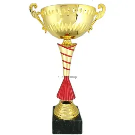 кубок наградной 4067, Цвет: золото/красный, Высота кубка, см.: 42.5, Диаметр чаши, мм.: 180, фото 