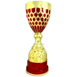 Кубок K796, Цвет: золото/красный, Высота кубка, см.: 35.5, Диаметр чаши, мм.: 140, фото 
