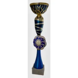 Кубок L 3185, Цвет: синий, Высота кубка, см.: 36.5, Диаметр чаши, мм.: 100, фото 