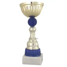 кубок K211 С (3), Цвет: золото/красный, Высота кубка, см.: 23.5, Диаметр чаши, мм.: 100, фото 