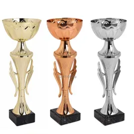 Кубок K474C (3), Цвет: бронза, Высота кубка, см.: 23.5, Диаметр чаши, мм.: 80, фото 