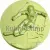 Вкладыш лыжи D09 B18  в медали за места в интернет-магазине kubki-olimp.ru и cup-olimp.ru Фото 0