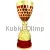 Кубок K796, Цвет: золото/красный, Высота кубка, см.: 35.5, Диаметр чаши, мм.: 140, фото 