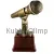 Литая фигурка RF2344 микрофон, Высота литой статуэтки: 18, Материал: полимерная смола, фото 