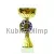 Кубок K662C (3), Цвет: золото/синий, Высота кубка, см.: 22.5, Диаметр чаши, мм.: 100, фото 