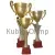кубок K220 С (3), Цвет: золото/красный, Высота кубка, см.: 38, Диаметр чаши, мм.: 120, фото 