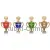 Кубок P096A-RD (1), Цвет: красный, Высота кубка, см.: 20, Диаметр чаши, мм.: 100, фото 