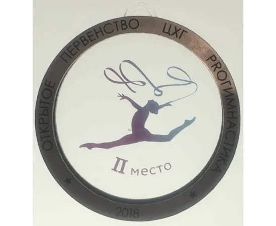 Современная медаль из прозрачного акрила с уф нанесением контур металлизированный пластик с гравировкой в интернет-магазине kubki-olimp.ru и cup-olimp.ru Фото 0