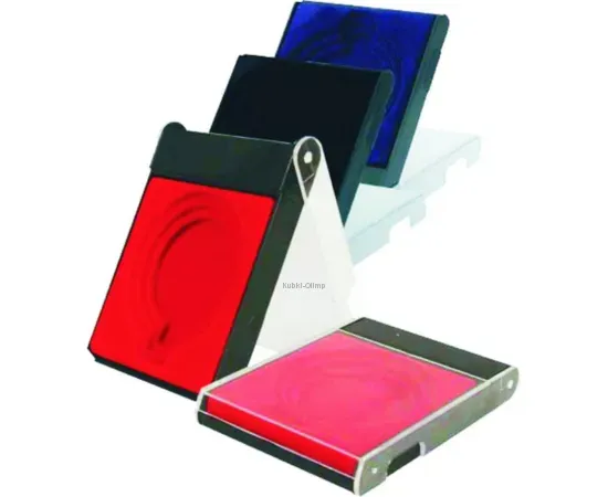Футляр для медалей RP 8114 (черный,синий, красный), Размер коробки для медалей: 60/60, Цвет коробки для медалей: чёрная, фото 