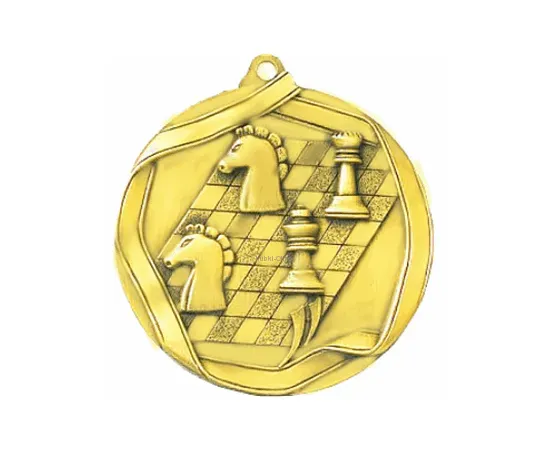 Медаль шахматы золото,серебро,бронза MD 650, Цвет медали: золото, Диаметр медали, мм.: 60, фото 