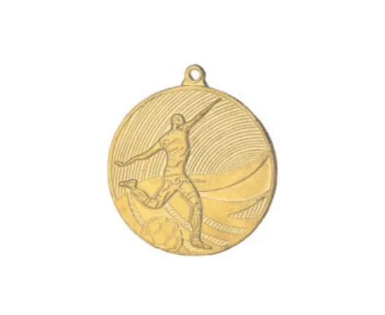 Медаль футбол золото,серебро,бронза MD 12904K G, Цвет медали: золото, Диаметр медали, мм.: 50, фото 