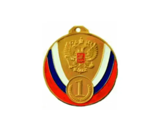 Медаль золото,серебро,бронза RUS 6, Цвет медали: золото, Диаметр медали, мм.: 80, фото 