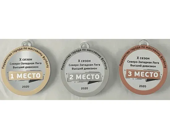 Медаль из прозрачного акрила с УФ нанесением контур металлизированный пластик с гравировкой, фото , изображение 3