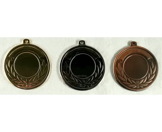 Медаль L111 (50мм), Цвет медали: золото, Диаметр вкладыша, мм.: 25, Диаметр медали, мм.: 50, фото 