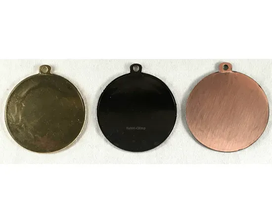 Медаль L111 (50мм), Цвет медали: золото, Диаметр вкладыша, мм.: 25, Диаметр медали, мм.: 50, фото , изображение 2