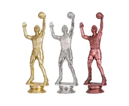 Фигурка волейбол F21, Цвет пластиковых статуэток: золото, Высота статуэтки, см.: 15, фото 