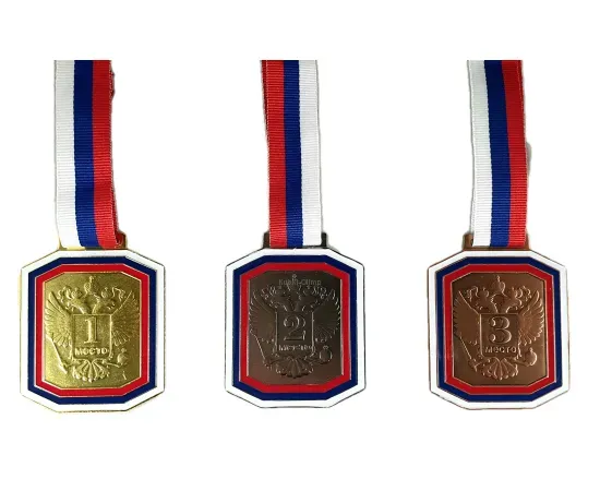 Медаль MD RUS 12, Цвет медали: золото, Диаметр медали, мм.: 70, фото 