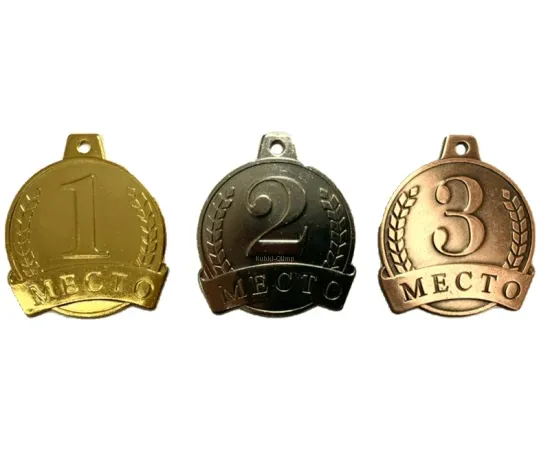 Медаль MK 404 G, Цвет медали: золото, Диаметр медали, мм.: 40, фото 