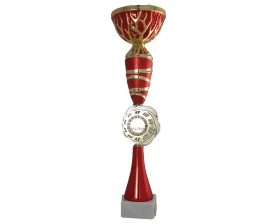 Кубок L 3184, Цвет: красный, Высота кубка, см.: 30, Диаметр чаши, мм.: 80, фото , изображение 2
