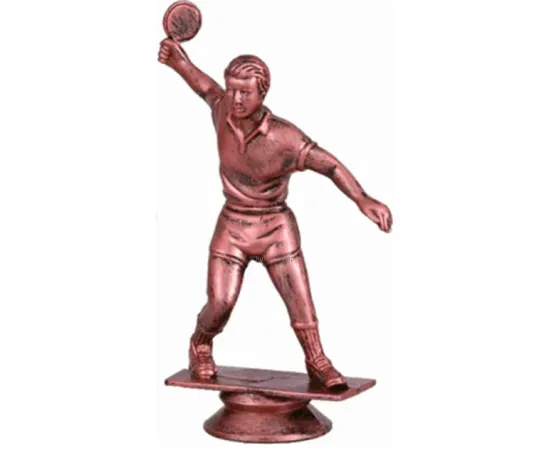 Фигурка F18 G теннис м., Цвет пластиковых статуэток: бронза, Высота статуэтки, см.: 12, фото 