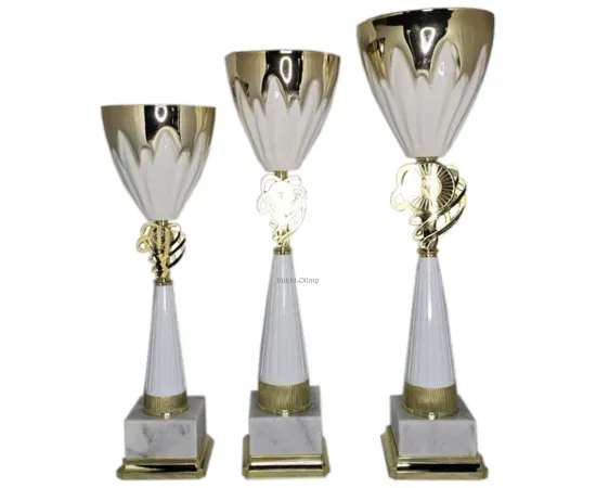 Кубок F 6454B (2), Цвет: золото/серебро, Высота кубка, см.: 42, Диаметр чаши, мм.: 120, фото 