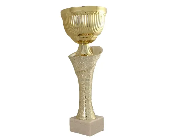 Кубок K593C (3), Цвет: золото, Высота кубка, см.: 26.5, Диаметр чаши, мм.: 100, фото 