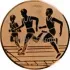 Спортивные вкладыш бег D3B a32 в медали на лентах в интернет-магазине kubki-olimp.ru и cup-olimp.ru Фото 0