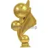 Подарочная статуэтка с индивидуальной гравировкой  футбол F223 в интернет-магазине kubki-olimp.ru и cup-olimp.ru Фото 1