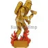 Купить пластиковую статуэтку пожарный RF6001K в интернет-магазине kubki-olimp.ru и cup-olimp.ru Фото 0