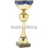 Золотой с синим спортивный кубок ET.040.67.A, Цвет: золото/синий, Высота кубка, см.: 19, Диаметр чаши, мм.: 80, фото 